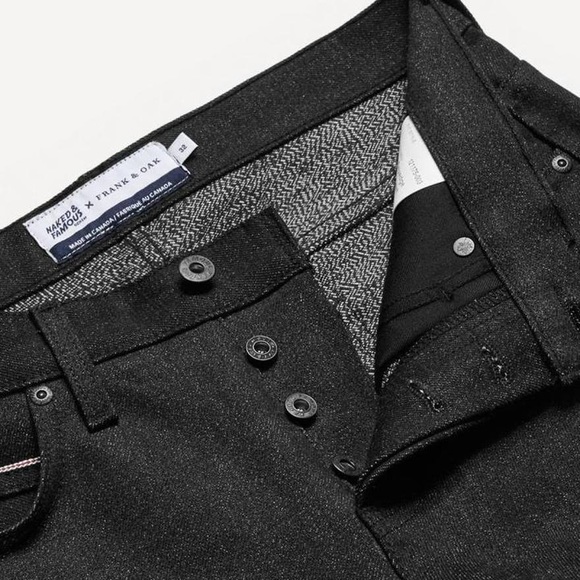 naked and famous black denim
